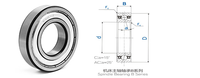 型號：角接觸球軸承(機(jī)床主軸軸承B系列)->>角接觸球軸承系列